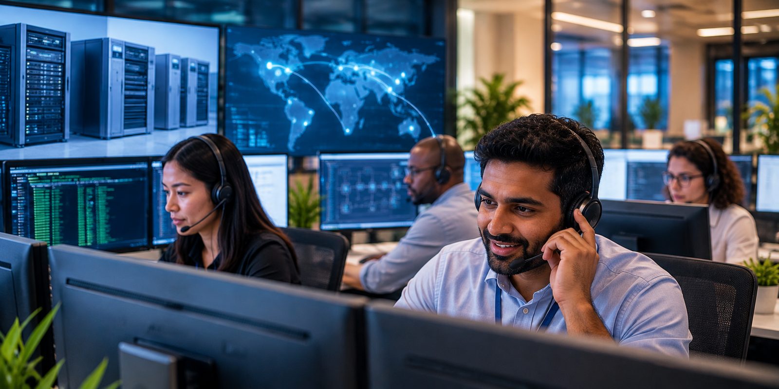 Support team monitoring systems across time zones